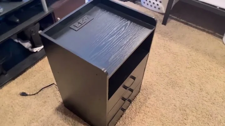 SUPERARE Nightstand with Charging Station and LED Light Strips Review