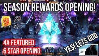 Season Rewards Opening! 4x Feat. 6 Star. WE FINALLY PULLED HIM!! - Marvel Contest of Champions