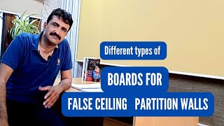 Learn About the 4 Different Types of Boards You Can Use for False Ceiling and Partitioning!
