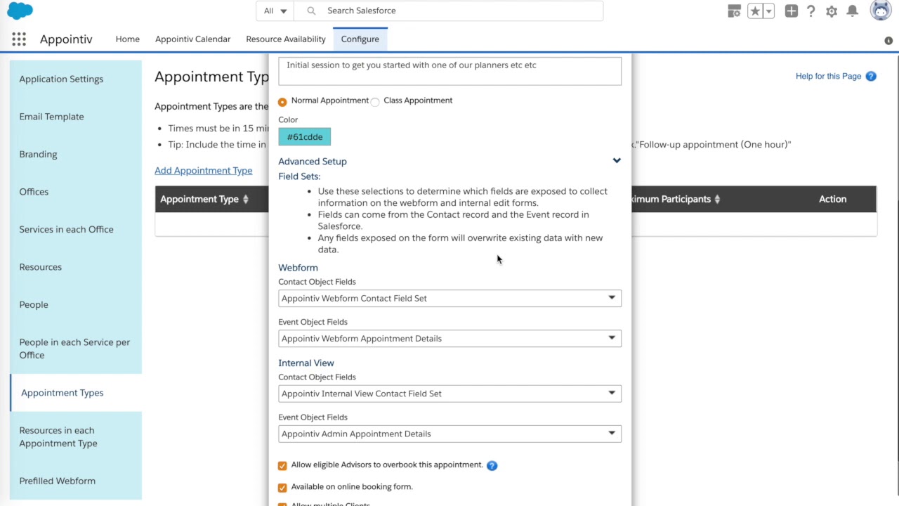 Appointiv Configuration: Appointment Types - YouTube