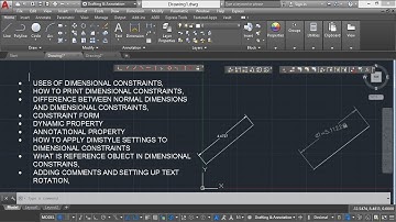160 (PARAMETRIC TOOL) INTRODUCTION TO DIM CONSTRAINTS, DYNAMIC AND ANNOTATIONAL PROPERTY,