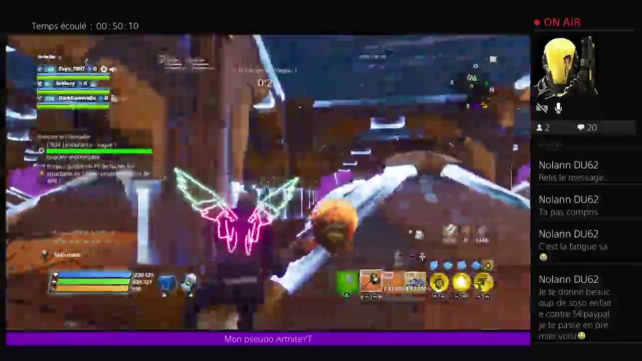 [FR/LIVE] ECLAIR 130 FORTNITE SAUVER LE MONDE SUR LE JEU!!! (BONNE ANNÉE A TOUS )