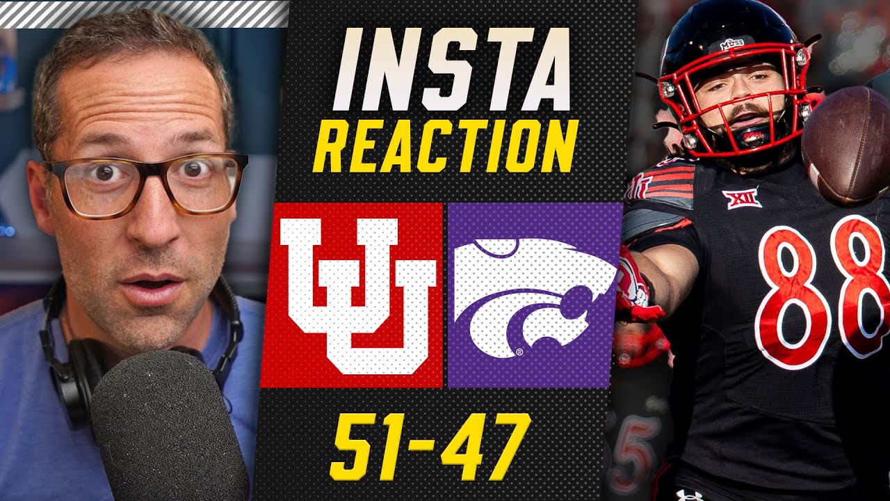 Utah OUTDUELS Kansas State, 51-47 | Kansas State vs Utah Reaction | The ...