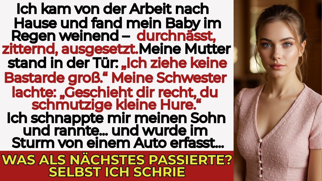 „Meine Familie ließ mich draußen im Regen mit meinem Baby stehen – Minuten später…“