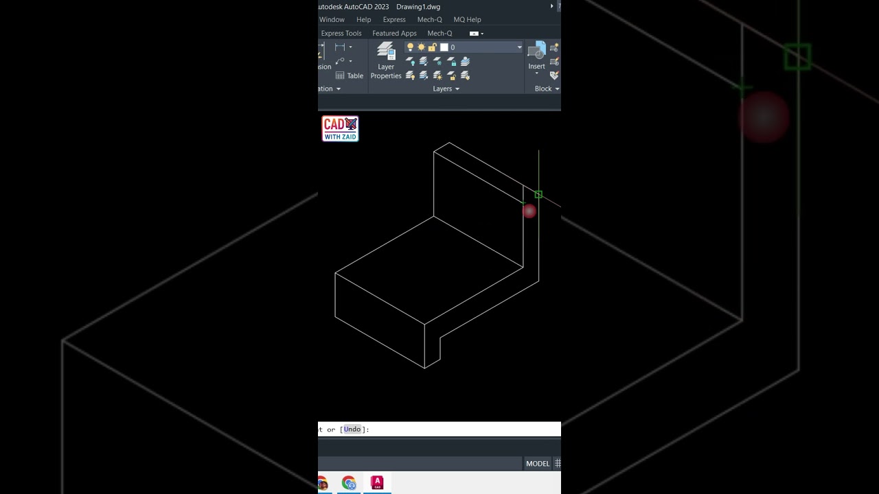 AutoCAD Tutorial | BASIC ISOMETRIC DRAWING 18