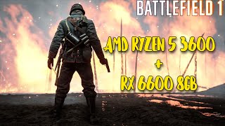 AMD Ryzen 5 3600 + Sapphire RX 6600 PULSE Battlefield 1 FPS TESTİ | SAM ON