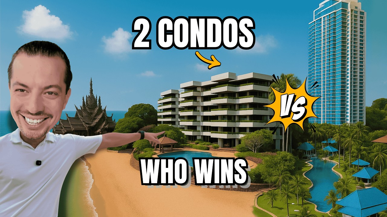 Older vs Newer! Which Would You Choose? 2 Condos in Wongamat, Thailand: Palm & Garden Cliff