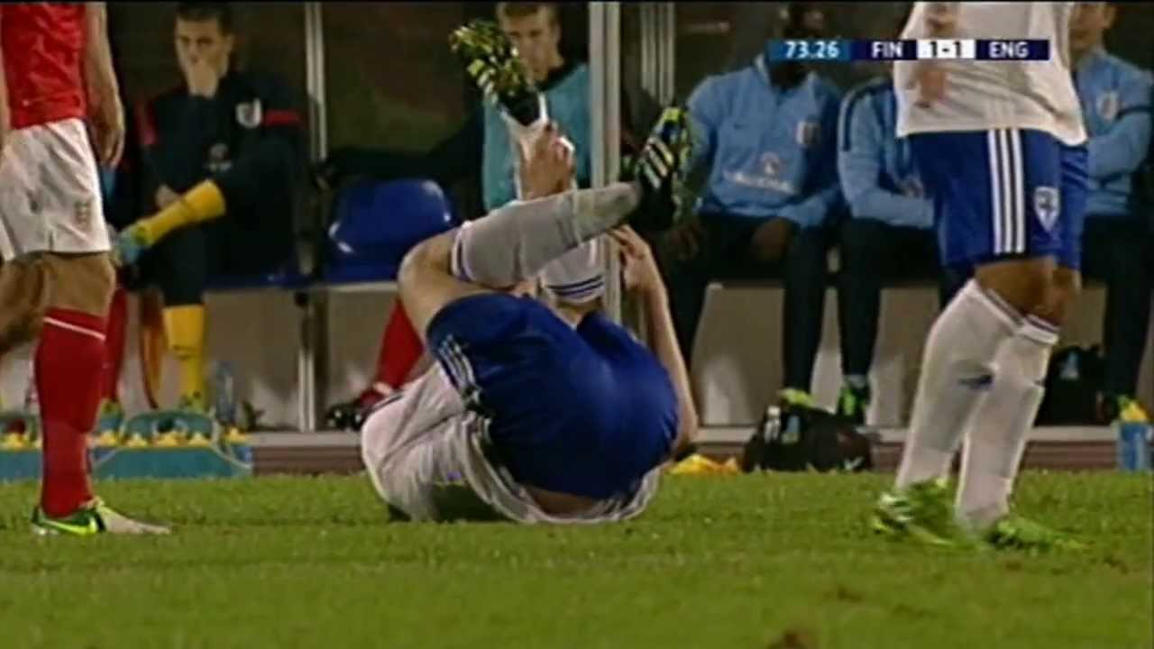 U21 Finland-England 1-1 (1-0) goals 9.9.13 Tampere Finland UEFA Euro Qualification