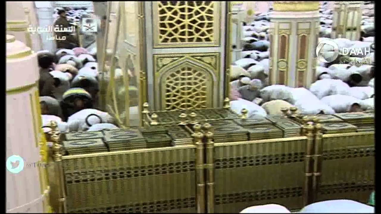 الشيخ محمد أيوب يظهر عليه التعب والشيخ احمد طالب يكمل عنه ليلة 6 رمضان 1436