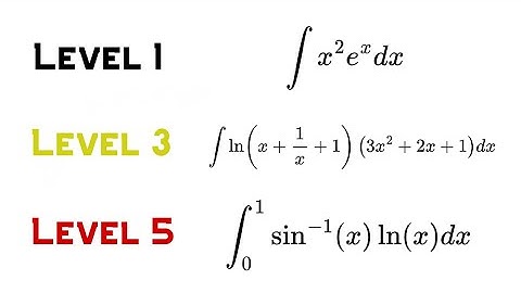 5 Levels of Integration by Parts in Integration Techniques