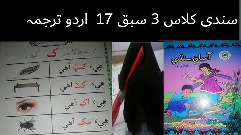 sindhi class 3|sindhi class 3 lecture 17|sindhi class 3 chapter 17 urdu tarjuma and solve exercises