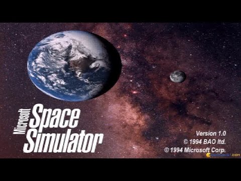 Microsoft Space Simulator gameplay (PC Game, 1994)