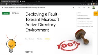 Deploying a Fault-Tolerant Microsoft Active Directory Environment || [GSP118] || Solution