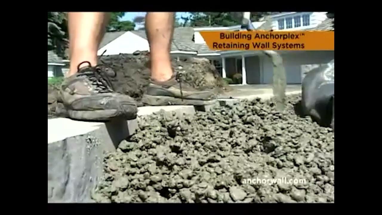 Install Concrete Block Retaining Wall Steps Using Anchorplex System