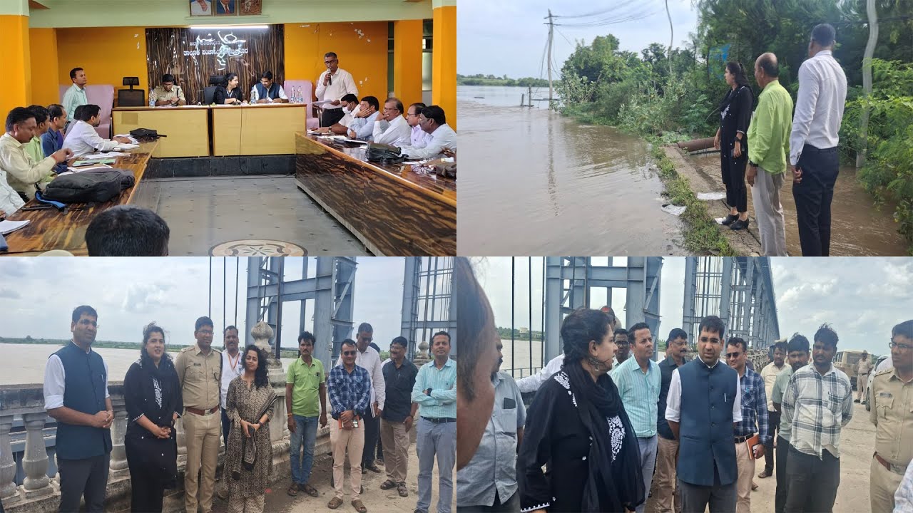 DC Orders Evacuation Plans as Bhima River Inflow Rises, Inspects Sonna Barrage & Ghattaraga Bridge