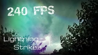 Slow motion Lightning Strike - GoPro 240 fps