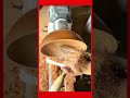 Crafting a wooden bowl reveals beauty of natural grain patterns and rich organic colors. #popular