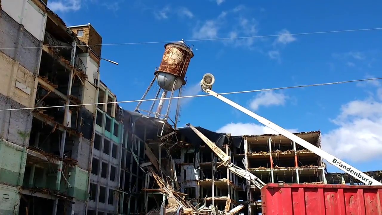 Mirro Building water tower fall YouTube