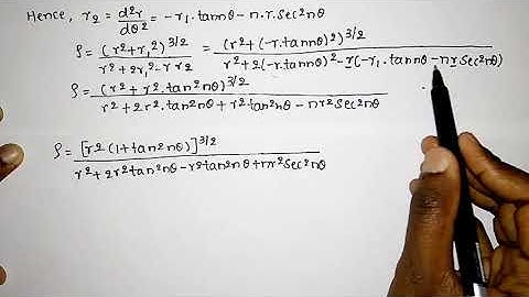 #1 Problem on radius of curvature in pedal curve for B.E/B.TECH DEGREE Students