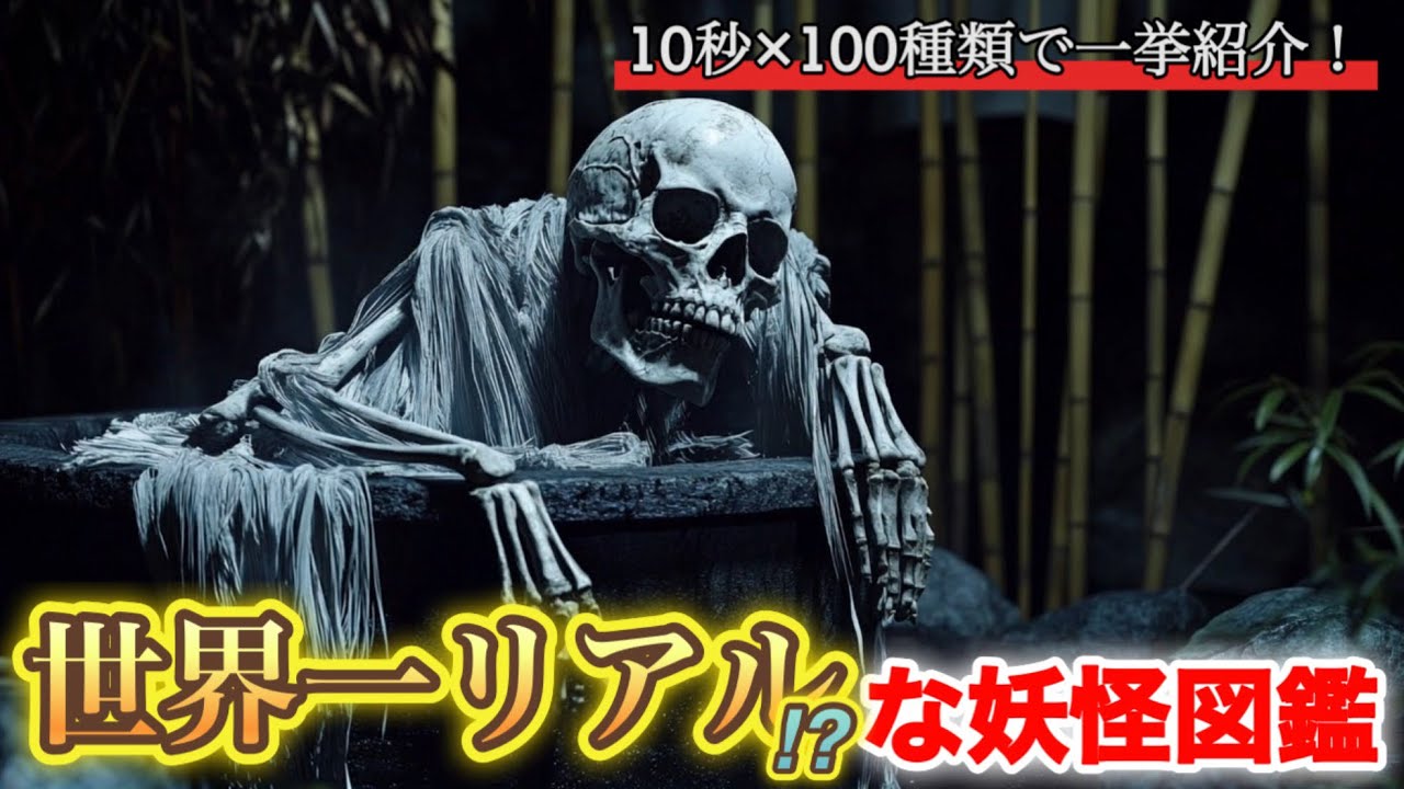 【妖怪を完全再現＆解説】危険度順に登場する100体の妖怪たちが秘めた力とは…！？