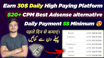 Make Money high paying Adsense Alternative | Daily Payment Minimum Withdraw | Instant Approval