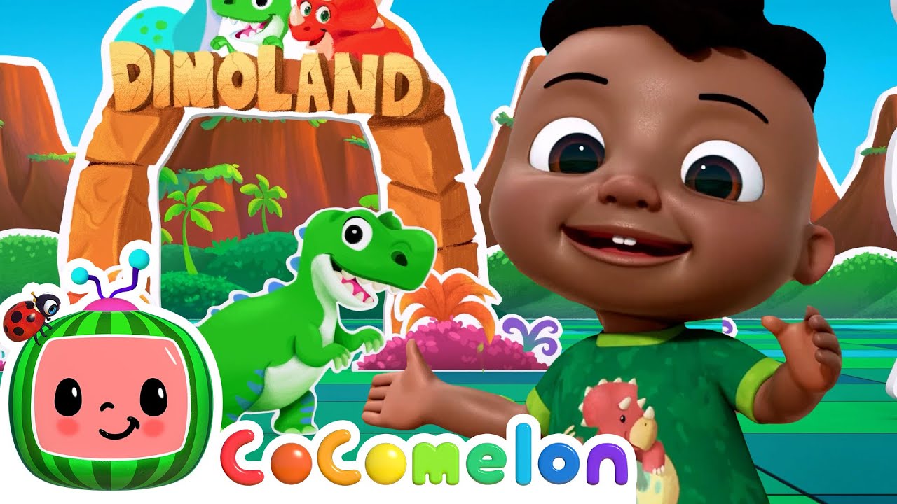 Five Little Dinosaurs + Down in the Jungle 🌴 | CoComelon Nursery Rhymes | Dance Party Mix!