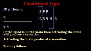 Scientific knowledge: 3. Conditional logic