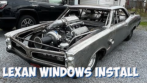 How to install lexan windows in a 2000 HP GTO