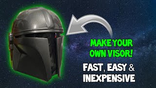 How to make visors for 3D printed helmets | mandolorian helmet visor | Star Wars face shield DIY