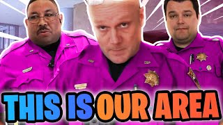 COP GETS PHYSICAL!!! Then gets OWNED!!! Intimidation FAIL!!!