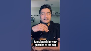 Salesforce developer interview question of the day #salesforce #interview