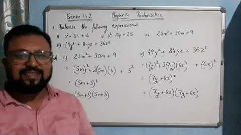 Class-8 Chapter-14 Factorisation/ Exercise 14.2/ Q.1 i), ii), iii) and iv)/ ncert.mp4
