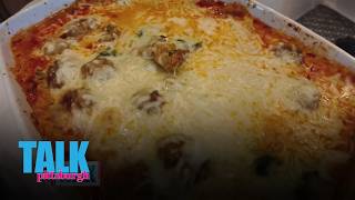 Lazy meatball lasagna | Home Sweet Heather