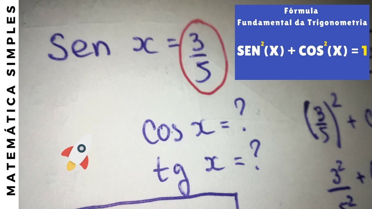 Calcular Cosseno E Tangente De Um ngulo Dado O Seno 9 Ano YouTube