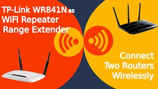 ✓ Improve Increase WiFi Signal Strength | TPLink TL WR841N Router as Repeater Range Extender