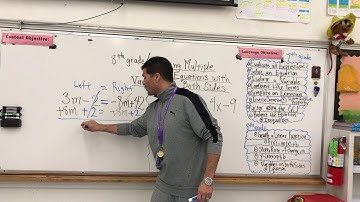 Solving Equations with Variables on Both Sides of the Equal Sign