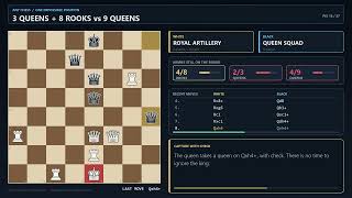 3 Queens + 8 Rooks Vs 9 Queens — Who Wins