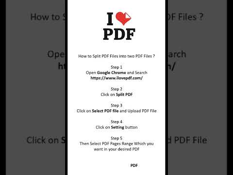 How to Split PDF File ? #pdf