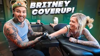 Britney Spears TATTOO COVERUP !!