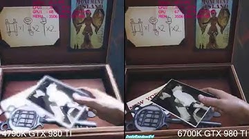 Skylake 6700K Vs 4790K GTX 980 TI BioShock Infinite 4K Frame Rate Comparison