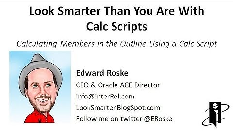 Calculating Members in the Outline Using a Calc Script