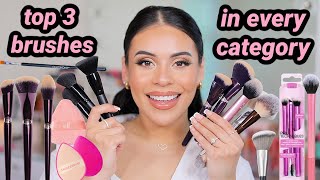 top 3 makeup brushes in every category