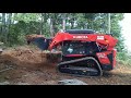 Kubota SVL 75 skid steer digging with Team BTS