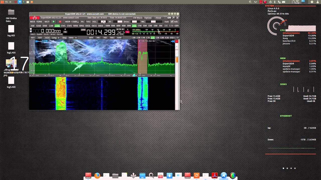 OpenExpertSDR + IC7100 in linux
