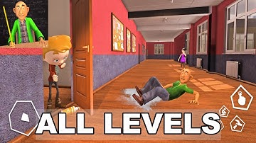 Scary Baldi Math Teacher Pranks: School Education- All Levels Gameplay Walkthrough (Android, iOS)