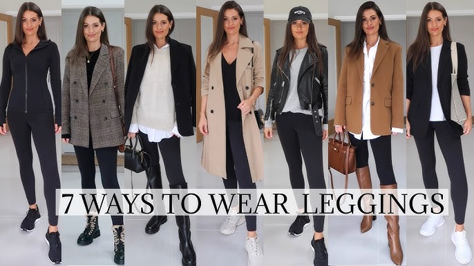 HOW TO STYLE LEGGINGS, LOOK CUTE & COMFY