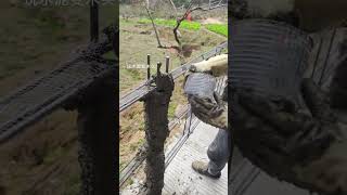 Step-by-Step Guide to Cement Imitation Wood Guardrail Making