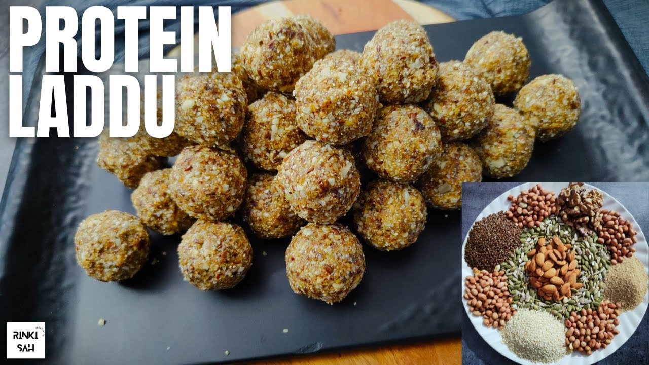 8 ingrednts Protein Laddu for Hair growth, Weight loss & Skin glow | Dry Fruit Laddu | For Pregnancy