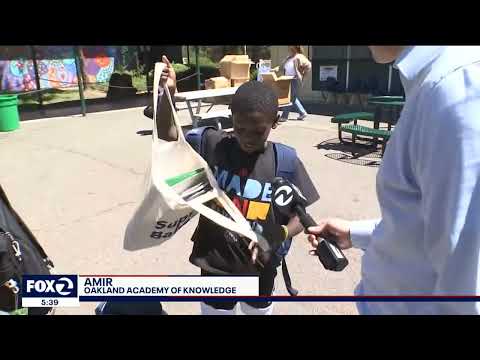 Thousands of Dollars in School Supplies Donated to Oakland Academy of Knowledge