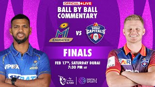 Match -34: MI Emirates vs Dubai Capitals  FINALS, OFFICIAL Ball-by-Ball Commentary | #ilt20